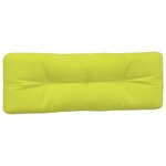vidaXL Coussins de palette lot de 7 vert vif tissu