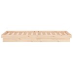 vidaXL Cadre de lit à LED sans matelas 90x200 cm bois massif