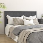 vidaXL Tête de lit Gris 125 5x4x100 cm Bois massif de pin
