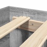 vidaXL Cadre de lit sonoma gris 200x200 cm bois d'ingénierie