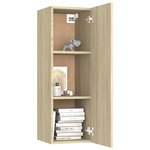 vidaXL Meuble TV Chêne sonoma 30 5x30x90 cm Bois d’ingénierie