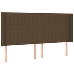 vidaXL Sommier à lattes de lit matelas et LED Marron foncé 200x200 cm