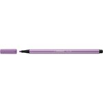Stylo feutre Pen 68 pointe moyenne mauve glycine x 10 STABILO