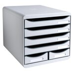 Module De Classement Big Box Maxi 6 Tiroirs Office - Gris Lumière - Exacompta