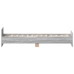 vidaXL Cadre de lit sans matelas sonoma gris 90x200 cm