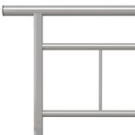 vidaXL Cadre de lit Gris Métal 200x200 cm
