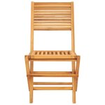 vidaXL Chaises de jardin pliantes lot de 2 47x62x90cm bois massif teck