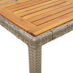 vidaXL Ensemble à manger de jardin et coussins 9 Pièces gris rotin acacia