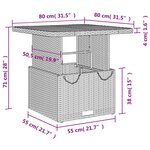 vidaXL Ensemble à manger de jardin avec coussins 3 Pièces Noir