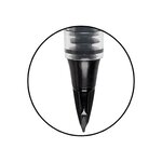 Feutre plume trj94 tradio corps vernis blanc encre noire x 12 pentel