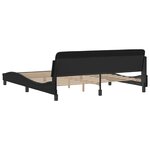 vidaXL Cadre de lit sans matelas noir 180x200 cm similicuir