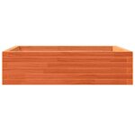 vidaXL Jardinière cire marron 90x90x23 cm bois de pin massif