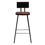 vidaXL Tabourets de bar lot de 4 bois massif de récupération