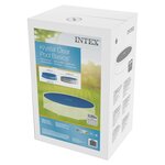 Intex Couverture solaire de piscine Bleu 290 cm Polyéthylène
