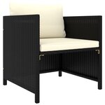 Salon de jardin meuble d'extérieur ensemble de mobilier 5 pièces avec coussins résine tressée noir 02_0016489