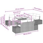 vidaXL Ensemble de canapé de jardin de 9 pièces avec coussins en poly rattan gris clair