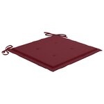 vidaXL Chaises pliables d'extérieur lot de 4 et coussins Bois d'acacia
