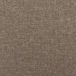 vidaXL Tête de lit avec oreilles Taupe 183x16x78/88 cm Tissu