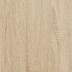 vidaXL Cadre de lit sans matelas chêne sonoma 140x190 cm