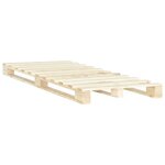 vidaXL Cadre de lit de palette sans matelas bois pin massif 120x200 cm