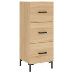 vidaXL Buffet Chêne sonoma 34 5x34x90 cm Bois d'ingénierie