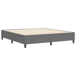 Lit Box Spring vidaXL Gris clair Super King en tissu en velours côtelé