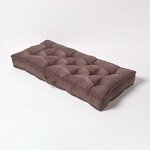 Coussin rehausseur pour canapé en suédine  Chocolat - HOMESCAPES