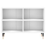 vidaXL Meuble TV blanc 69 5 x 30 x 50 cm bois d'ingénierie