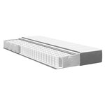 Matelas à ressorts ensachés vidaXL Gris clair Moyen 90x190x20 cm Tissu