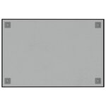 vidaXL Tableau noir magnétique mural noir 60x40 cm verre trempé