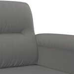 vidaXL Ensemble de canapés 2 Pièces coussins Gris foncé Tissu microfibre