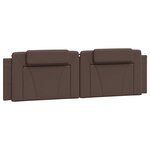vidaXL Cadre de lit avec LED sans matelas marron 180x200 cm