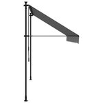 vidaXL Auvent rétractable anthracite 300x150 m tissu et acier