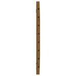vidaXL Tête de lit murale Marron miel 81x3x63 cm Bois massif de pin