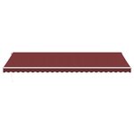 vidaXL Auvent manuel rétractable avec LED bordeaux 600x300 cm