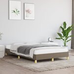 vidaXL Cadre de lit Taupe 120x200 cm Tissu