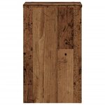 vidaXL Supports pour plantes 2 Pièces vieux bois bois d'ingénierie