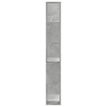 vidaXL Bibliothèque 5 niveaux gris béton bois d'ingénierie