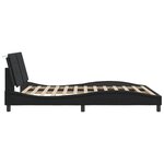 vidaXL Cadre de lit sans matelas noir 160x200 cm similicuir