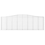 vidaXL Paniers à gabions arqués 25 Pièces 400x50x120/140 cm Fer galvanisé