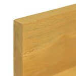 vidaXL Étagères murales 2 Pièces 90x10x10 cm Bois de teck massif