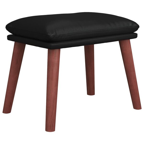 vidaXL Repose-pied Noir 45x29 5x35 cm Similicuir