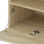 vidaXL Meuble TV avec lumières LED Chêne sonoma 75x35x40 cm