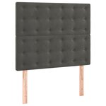 vidaXL Sommier à lattes de lit et matelas Gris foncé 80x200 cm Velours