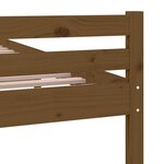 vidaXL Cadre de lit Marron miel Bois massif 120x200 cm