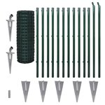 vidaXL Clôture euro Acier 25 x 1 2 m Vert