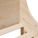 vidaXL Cadre de lit sans matelas 135x190 cm bois de pin massif