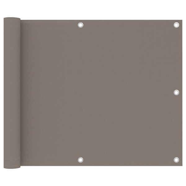 vidaXL Écran de balcon Taupe 75x300 cm Tissu Oxford