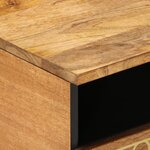 vidaXL Table basse 80x54x40 cm bois de manguier massif