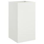 vidaXL Jardinière blanc 42x38x75 cm acier laminé à froid
